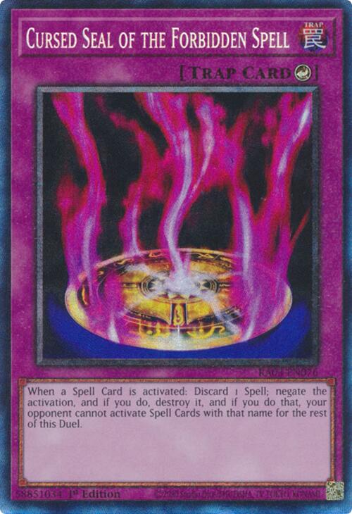 Cursed Seal of the Forbidden Spell (CR) [RA03-EN076] Prismatic Collector's Rare | Galactic Gamez