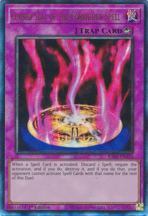 Cursed Seal of the Forbidden Spell (UTR) [RA03-EN076] Prismatic Ultimate Rare | Galactic Gamez