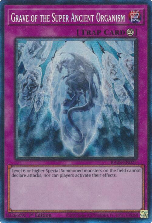 Grave of the Super Ancient Organism (CR) [RA03-EN077] Prismatic Collector's Rare | Galactic Gamez