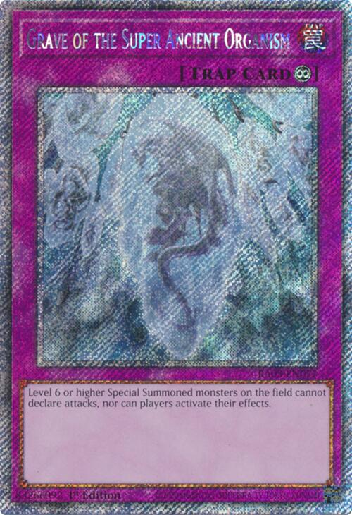 Grave of the Super Ancient Organism (Platinum Secret Rare) [RA03-EN077] Platinum Secret Rare | Galactic Gamez