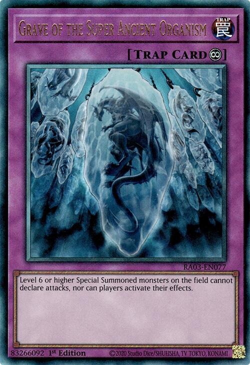 Grave of the Super Ancient Organism (UTR) [RA03-EN077] Prismatic Ultimate Rare | Galactic Gamez