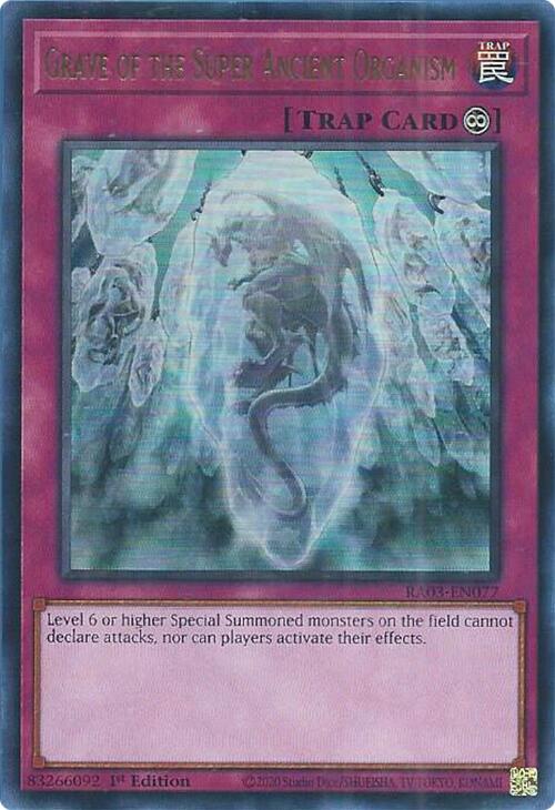 Grave of the Super Ancient Organism (UR) [RA03-EN077] Ultra Rare | Galactic Gamez