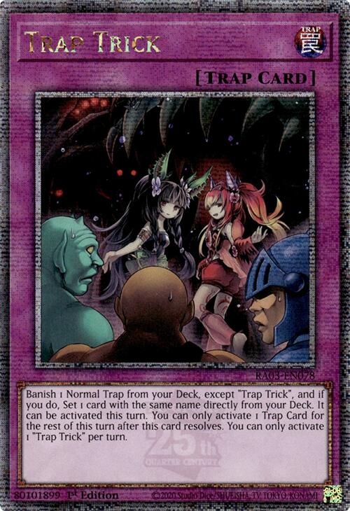 Trap Trick (Quarter Century Secret Rare) [RA03-EN078] Quarter Century Secret Rare | Galactic Gamez