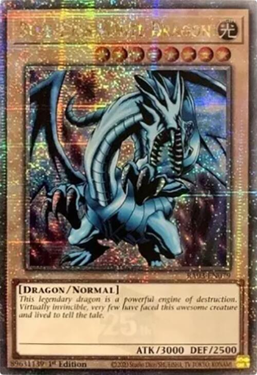 Blue-Eyes White Dragon (Quarter Century Secret Rare) [RA03-EN079] Quarter Century Secret Rare | Galactic Gamez