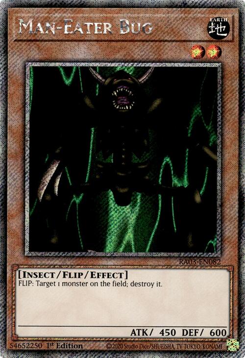 Man-Eater Bug (Platinum Secret Rare) [RA03-EN082] Platinum Secret Rare | Galactic Gamez