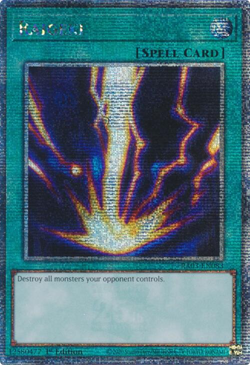 Raigeki (Quarter Century Secret Rare) [RA03-EN083] Quarter Century Secret Rare | Galactic Gamez