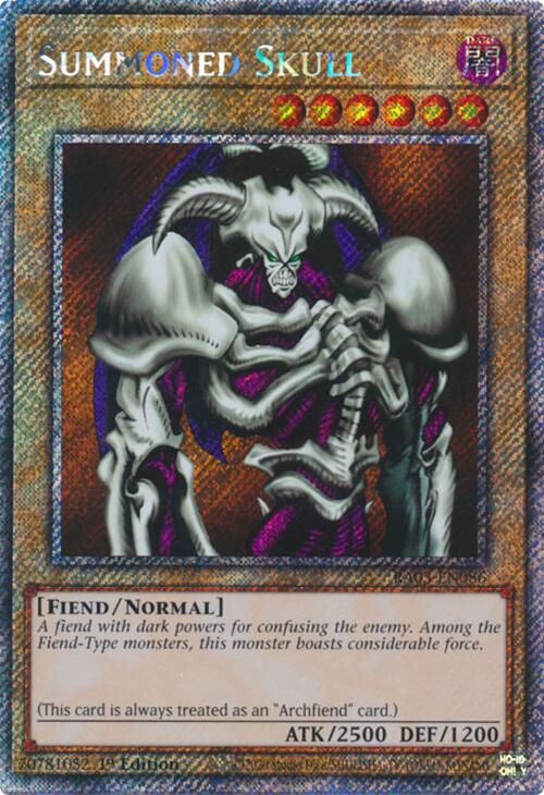 Summoned Skull (Platinum Secret Rare) [RA03-EN086] Platinum Secret Rare | Galactic Gamez