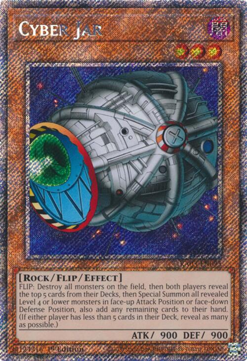 Cyber Jar (Platinum Secret Rare) [RA03-EN095] Platinum Secret Rare | Galactic Gamez