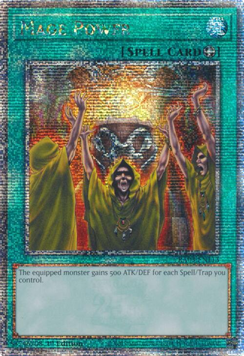 Mage Power (Quarter Century Secret Rare) [RA03-EN113] Quarter Century Secret Rare | Galactic Gamez