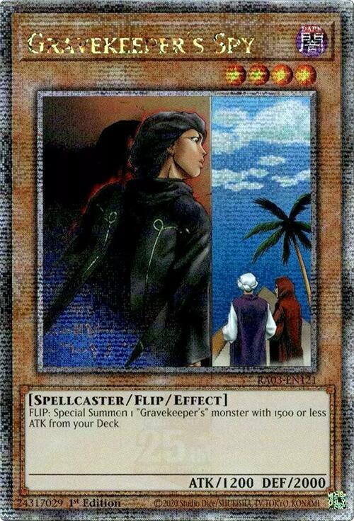 Gravekeeper's Spy (Quarter Century Secret Rare) [RA03-EN121] Quarter Century Secret Rare | Galactic Gamez