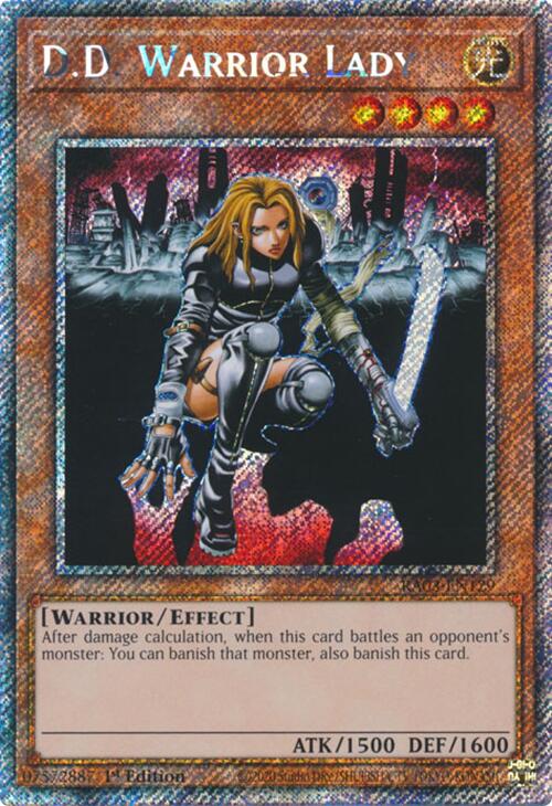 D.D. Warrior Lady (Platinum Secret Rare) [RA03-EN129] Platinum Secret Rare | Galactic Gamez