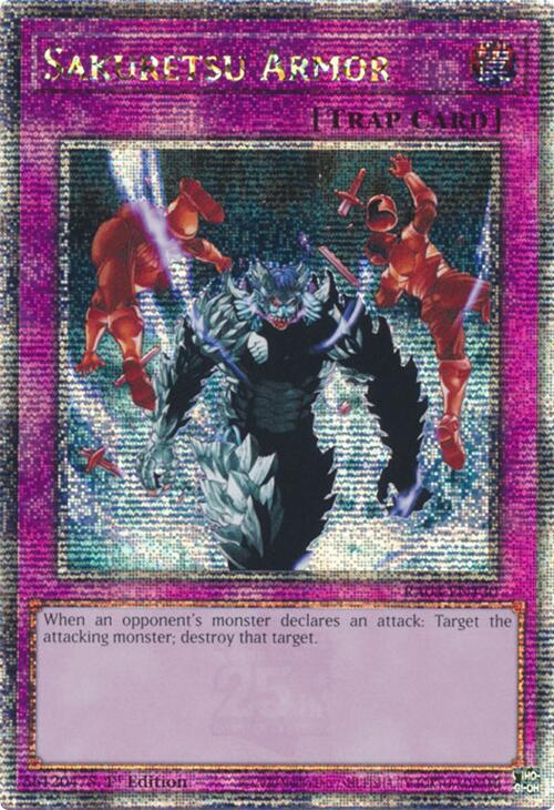 Sakuretsu Armor (Quarter Century Secret Rare) [RA03-EN130] Quarter Century Secret Rare | Galactic Gamez