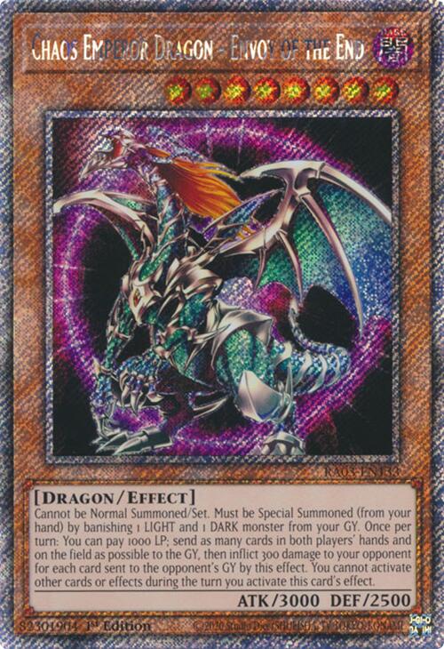 Chaos Emperor Dragon - Envoy of the End (Platinum Secret Rare) [RA03-EN133] Platinum Secret Rare | Galactic Gamez