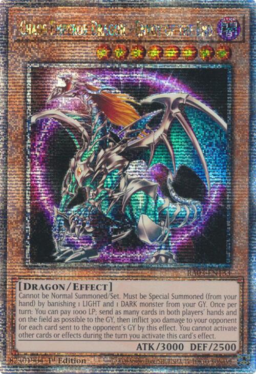 Chaos Emperor Dragon - Envoy of the End (Quarter Century Secret Rare) [RA03-EN133] Quarter Century Secret Rare | Galactic Gamez