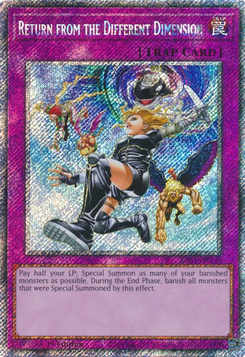 Return from the Different Dimension (Platinum Secret Rare) [RA03-EN140] Platinum Secret Rare | Galactic Gamez