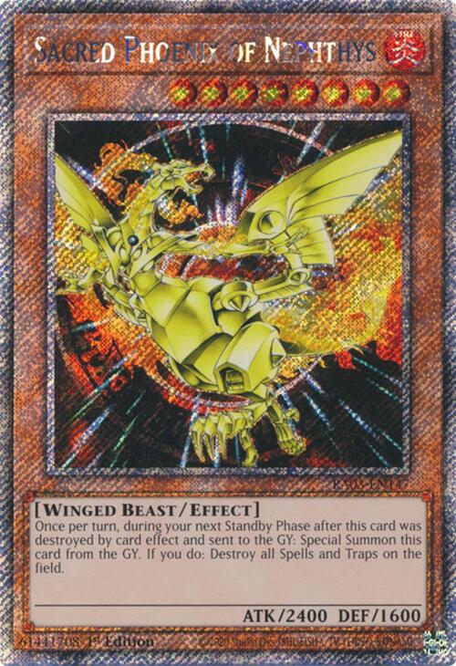 Sacred Phoenix of Nephthys (Platinum Secret Rare) [RA03-EN147] Platinum Secret Rare | Galactic Gamez