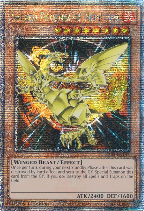 Sacred Phoenix of Nephthys (Quarter Century Secret Rare) [RA03-EN147] Quarter Century Secret Rare | Galactic Gamez