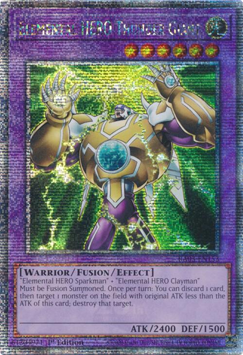 Elemental HERO Thunder Giant (Quarter Century Secret Rare) [RA03-EN153] Quarter Century Secret Rare | Galactic Gamez