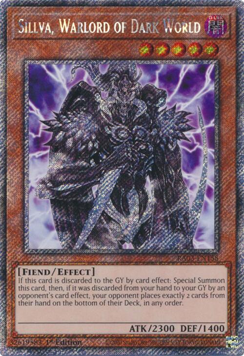 Sillva, Warlord of Dark World (Platinum Secret Rare) [RA03-EN158] Platinum Secret Rare | Galactic Gamez