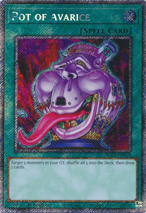 Pot of Avarice (Platinum Secret Rare) [RA03-EN160] Platinum Secret Rare | Galactic Gamez