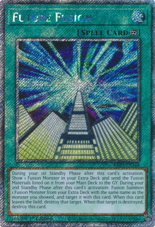 Future Fusion (Platinum Secret Rare) [RA03-EN168] Platinum Secret Rare | Galactic Gamez