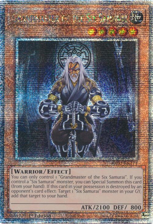 Grandmaster of the Six Samurai (Quarter Century Secret Rare) [RA03-EN174] Quarter Century Secret Rare | Galactic Gamez