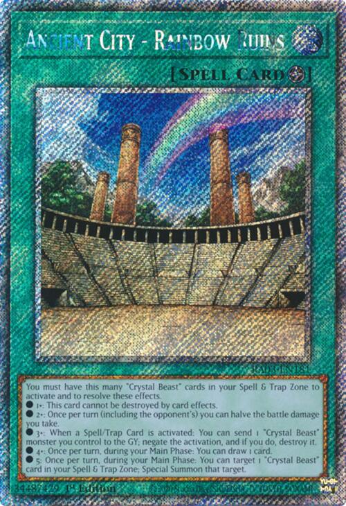 Ancient City - Rainbow Ruins (Platinum Secret Rare) [RA03-EN181] Platinum Secret Rare | Galactic Gamez