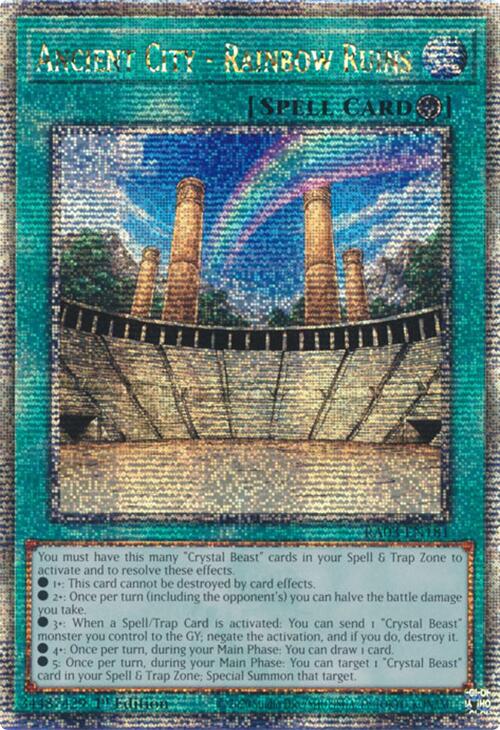 Ancient City - Rainbow Ruins (Quarter Century Secret Rare) [RA03-EN181] Quarter Century Secret Rare | Galactic Gamez