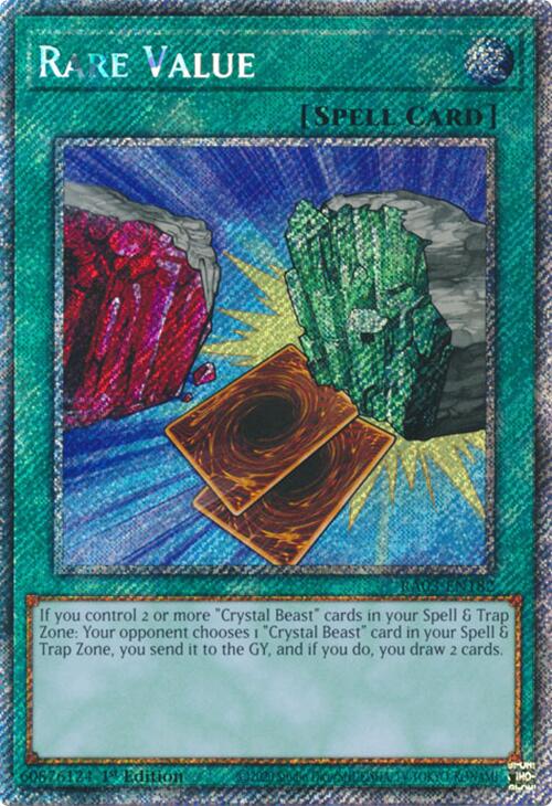 Rare Value (Platinum Secret Rare) [RA03-EN182] Platinum Secret Rare | Galactic Gamez