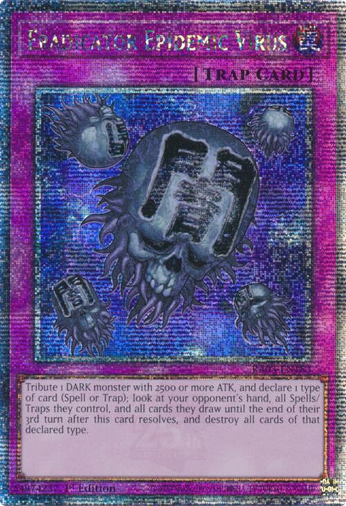 Eradicator Epidemic Virus (Quarter Century Secret Rare) [RA03-EN183] Quarter Century Secret Rare | Galactic Gamez