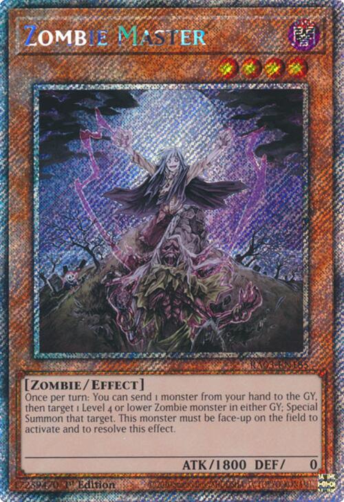 Zombie Master (Platinum Secret Rare) [RA03-EN185] Platinum Secret Rare | Galactic Gamez