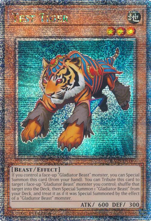 Test Tiger (Quarter Century Secret Rare) [RA03-EN189] Quarter Century Secret Rare | Galactic Gamez