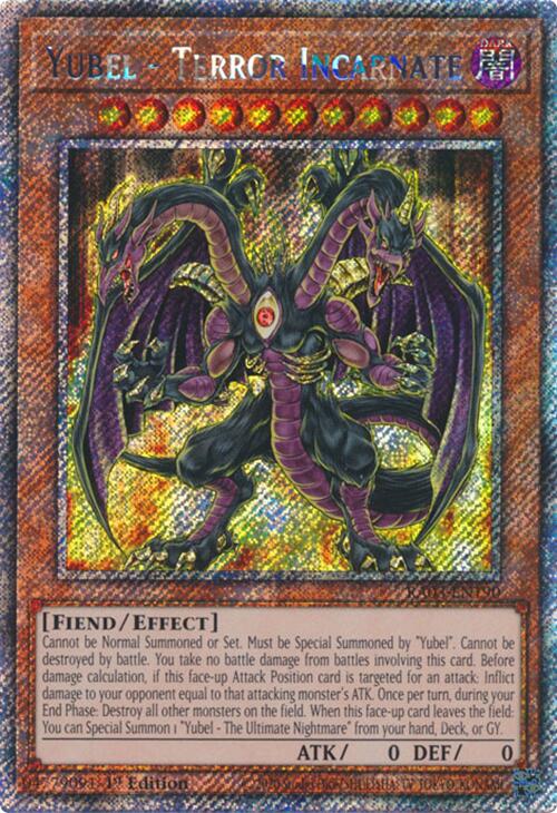 Yubel - Terror Incarnate (Platinum Secret Rare) [RA03-EN190] Platinum Secret Rare | Galactic Gamez