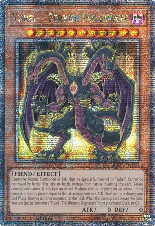 Yubel - Terror Incarnate (Quarter Century Secret Rare) [RA03-EN190] Quarter Century Secret Rare | Galactic Gamez