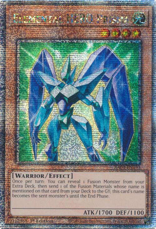 Elemental HERO Prisma (Quarter Century Secret Rare) [RA03-EN193] Quarter Century Secret Rare | Galactic Gamez