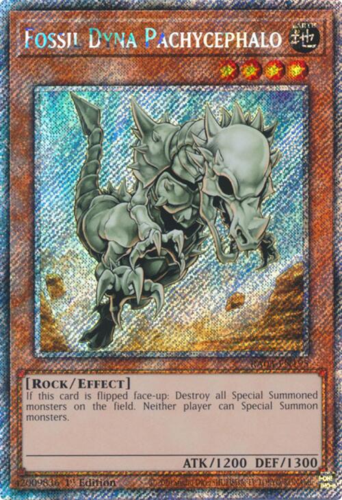 Fossil Dyna Pachycephalo (Platinum Secret Rare) [RA03-EN195] Platinum Secret Rare | Galactic Gamez