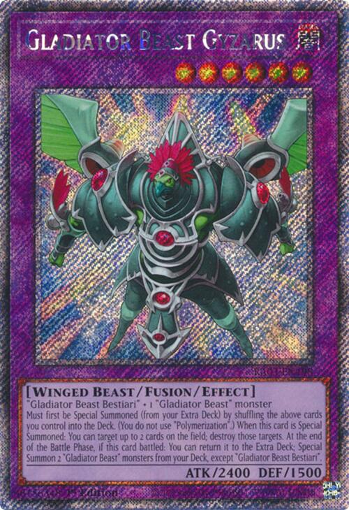 Gladiator Beast Gyzarus (Platinum Secret Rare) [RA03-EN198] Platinum Secret Rare | Galactic Gamez