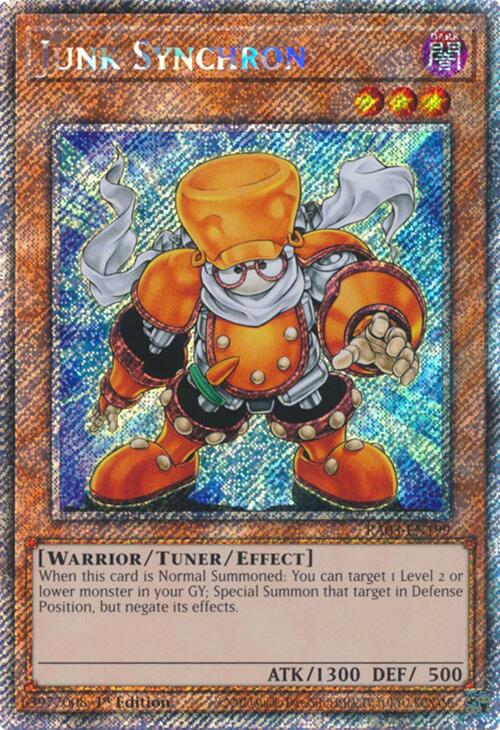 Junk Synchron (Platinum Secret Rare) [RA03-EN199] Platinum Secret Rare | Galactic Gamez