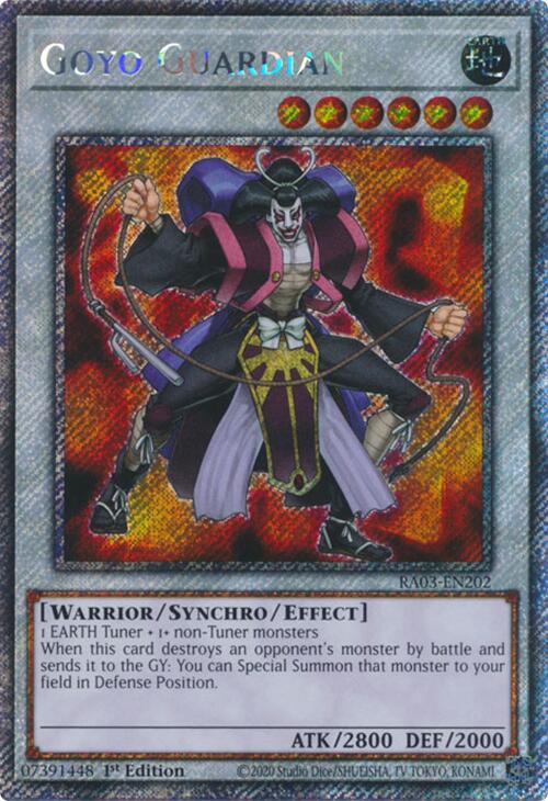 Goyo Guardian (Platinum Secret Rare) [RA03-EN202] Platinum Secret Rare | Galactic Gamez