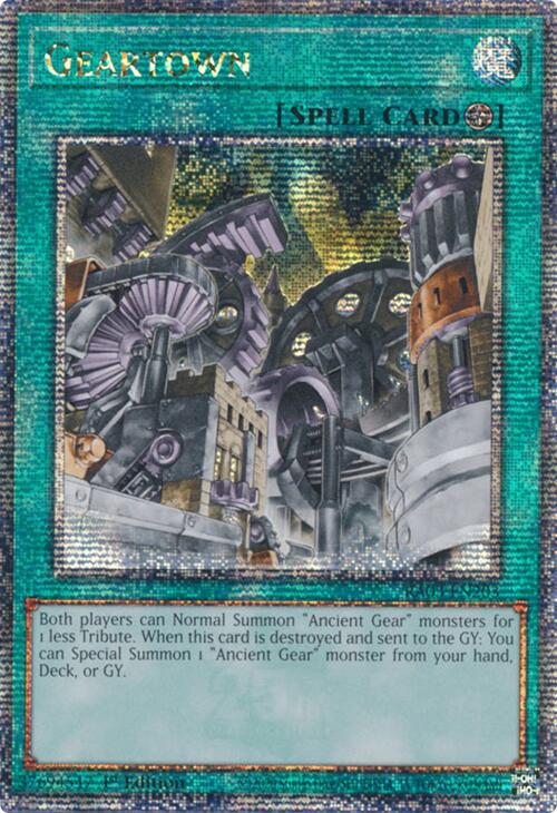 Geartown (Quarter Century Secret Rare) [RA03-EN203] Quarter Century Secret Rare | Galactic Gamez