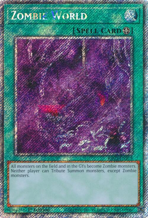 Zombie World (Platinum Secret Rare) [RA03-EN205] Platinum Secret Rare | Galactic Gamez