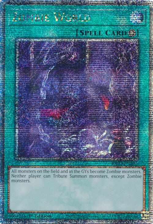 Zombie World (Quarter Century Secret Rare) [RA03-EN205] Quarter Century Secret Rare | Galactic Gamez