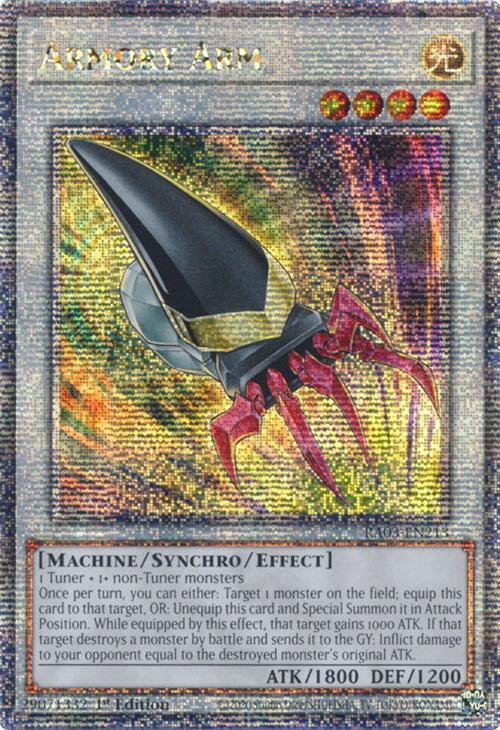 Armory Arm (Quarter Century Secret Rare) [RA03-EN213] Quarter Century Secret Rare | Galactic Gamez