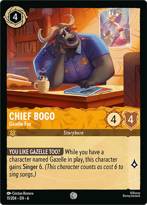 Chief Bogo - Gazelle Fan (11/204) [Azurite Sea] | Galactic Gamez