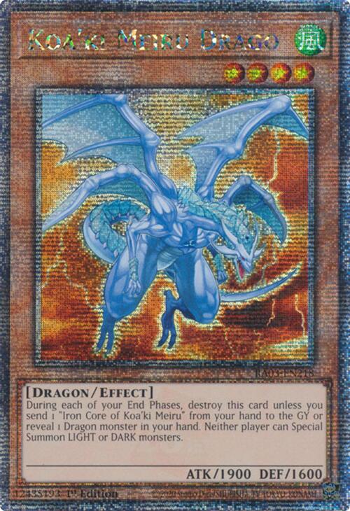 Koa'ki Meiru Drago (Quarter Century Secret Rare) [RA03-EN218] Quarter Century Secret Rare | Galactic Gamez