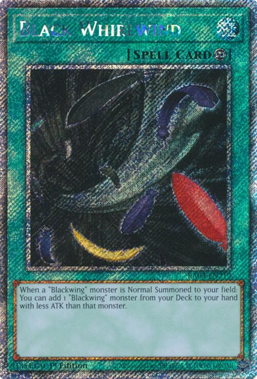 Black Whirlwind (Platinum Secret Rare) [RA03-EN219] Platinum Secret Rare | Galactic Gamez