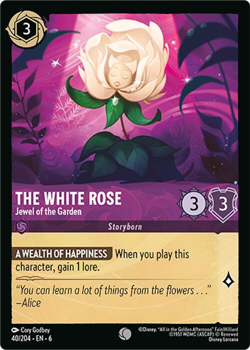 The White Rose - Jewel of the Garden (40/204) [Azurite Sea] | Galactic Gamez