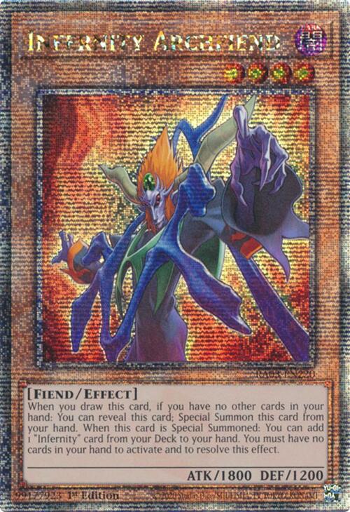 Infernity Archfiend (Quarter Century Secret Rare) [RA03-EN220] Quarter Century Secret Rare | Galactic Gamez