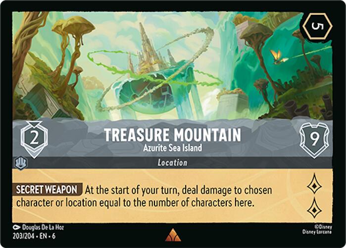 Treasure Mountain - Azurite Sea Island (203/204) [Azurite Sea] | Galactic Gamez