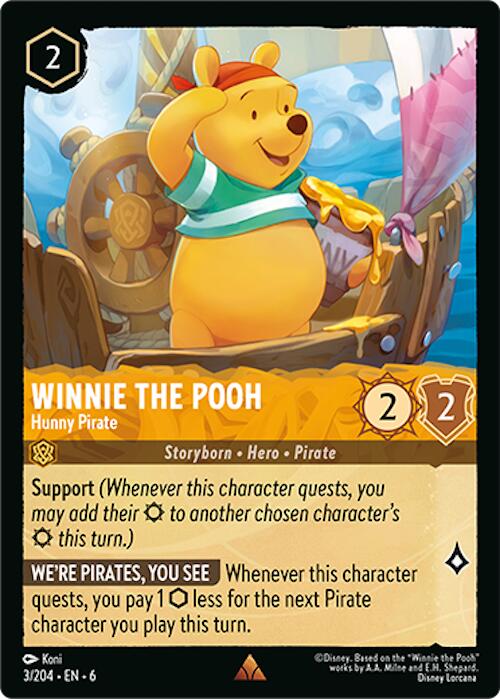 Winnie the Pooh - Hunny Pirate (3/204) [Azurite Sea] | Galactic Gamez